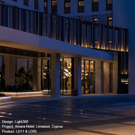 Amara Hotel. Limassol, Cyprus Lightgraphix Creative Lighting Solutions